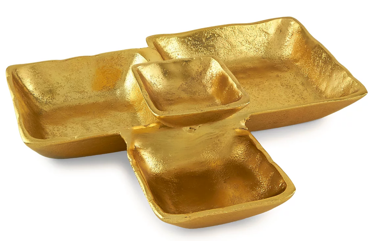 Gold Compartment Tray