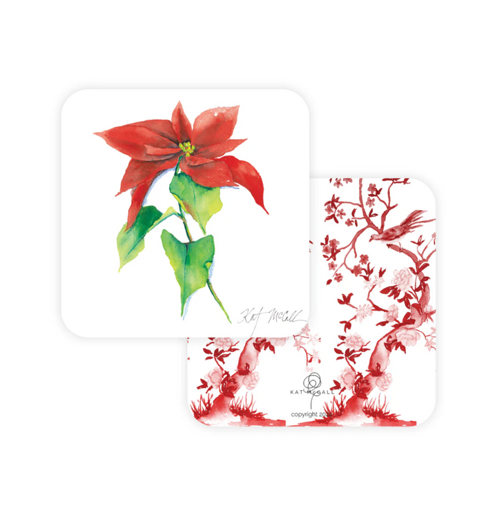 Poinsettia Coasters