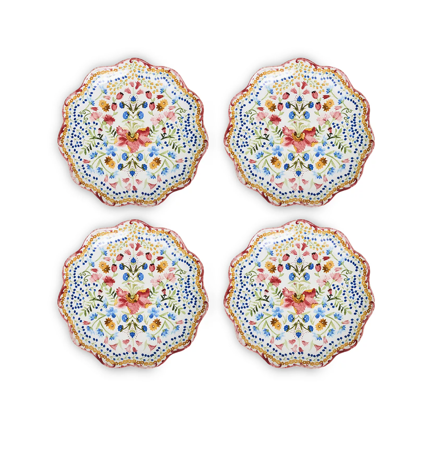 Four Sofia Cocktail Plates