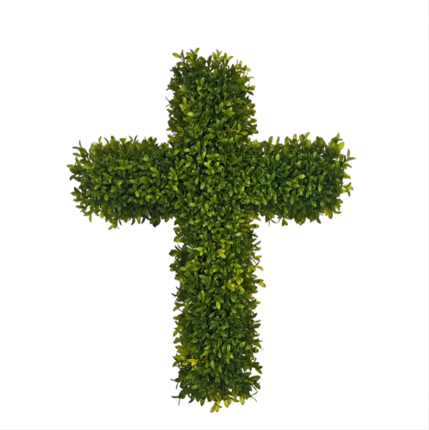 Cross Boxwood Wreath