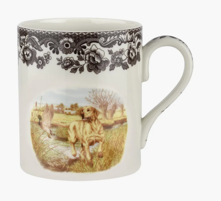 Yellow Lab Motif Woodland Mug