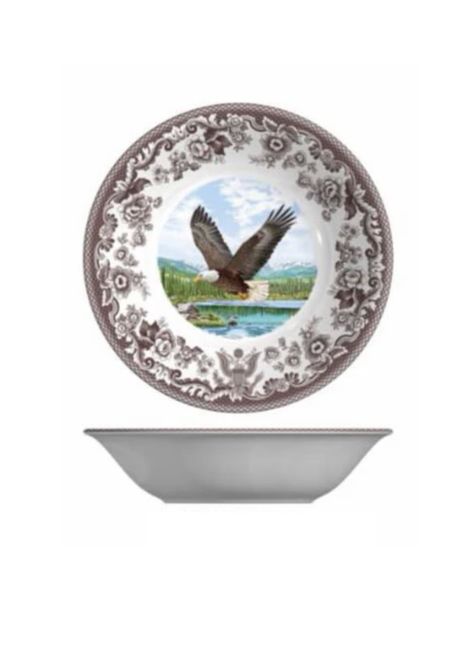 250 Limited Edition Eagle Motif Woodland Cereal Bowl