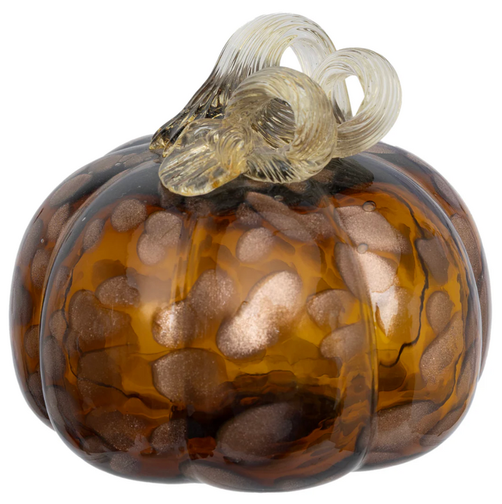 Brown Glass Pumpkin