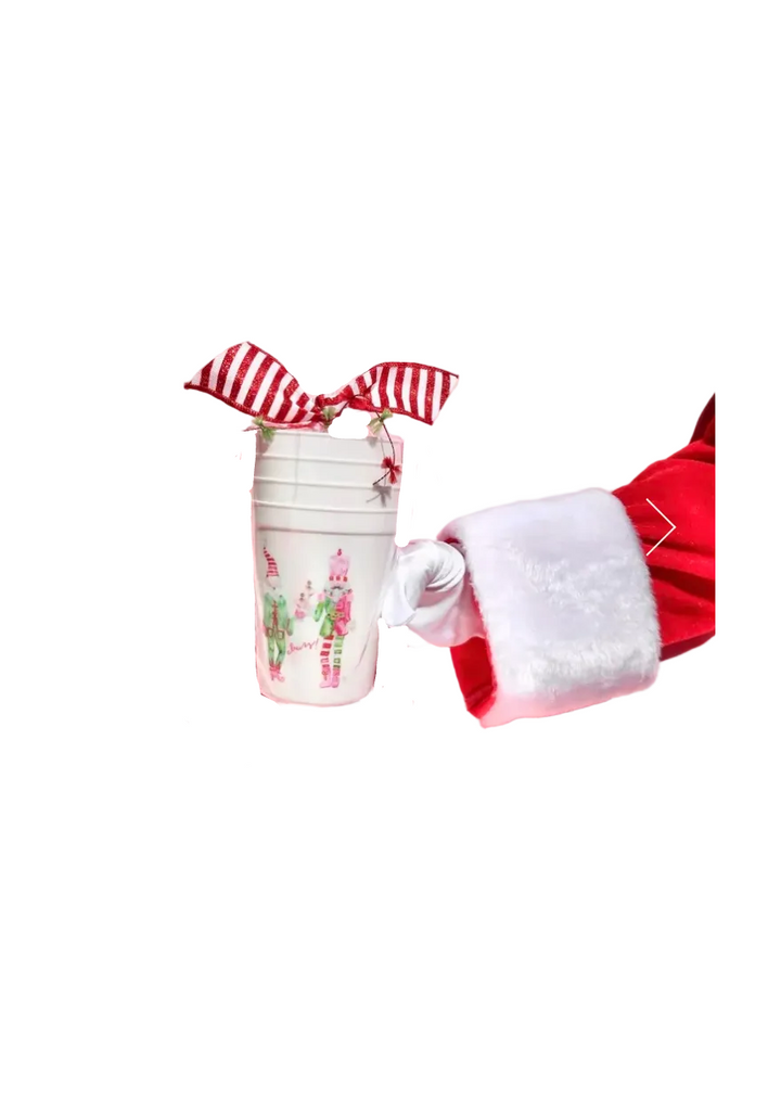 Sleeve of 6 Nutcracker Cheers Cups