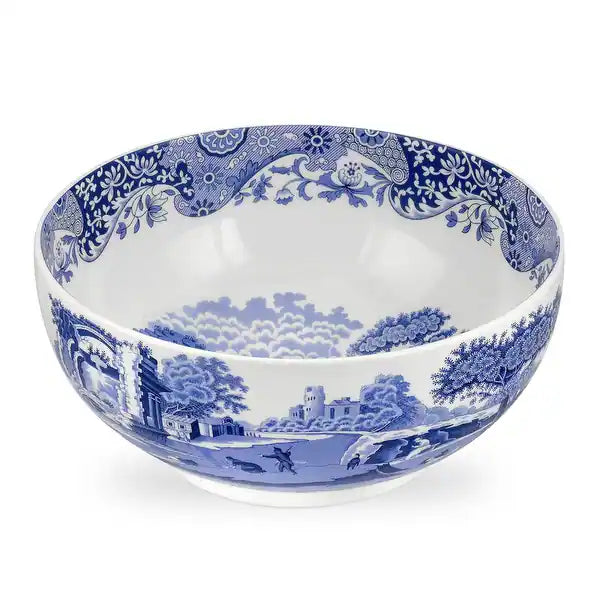 Blue Italian Deep Round Bowl