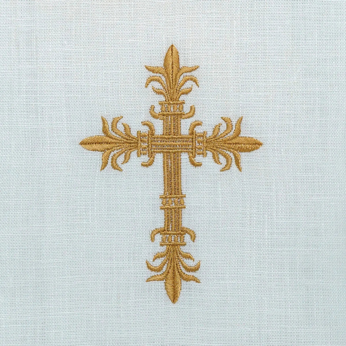Gold Cross Linen Towel