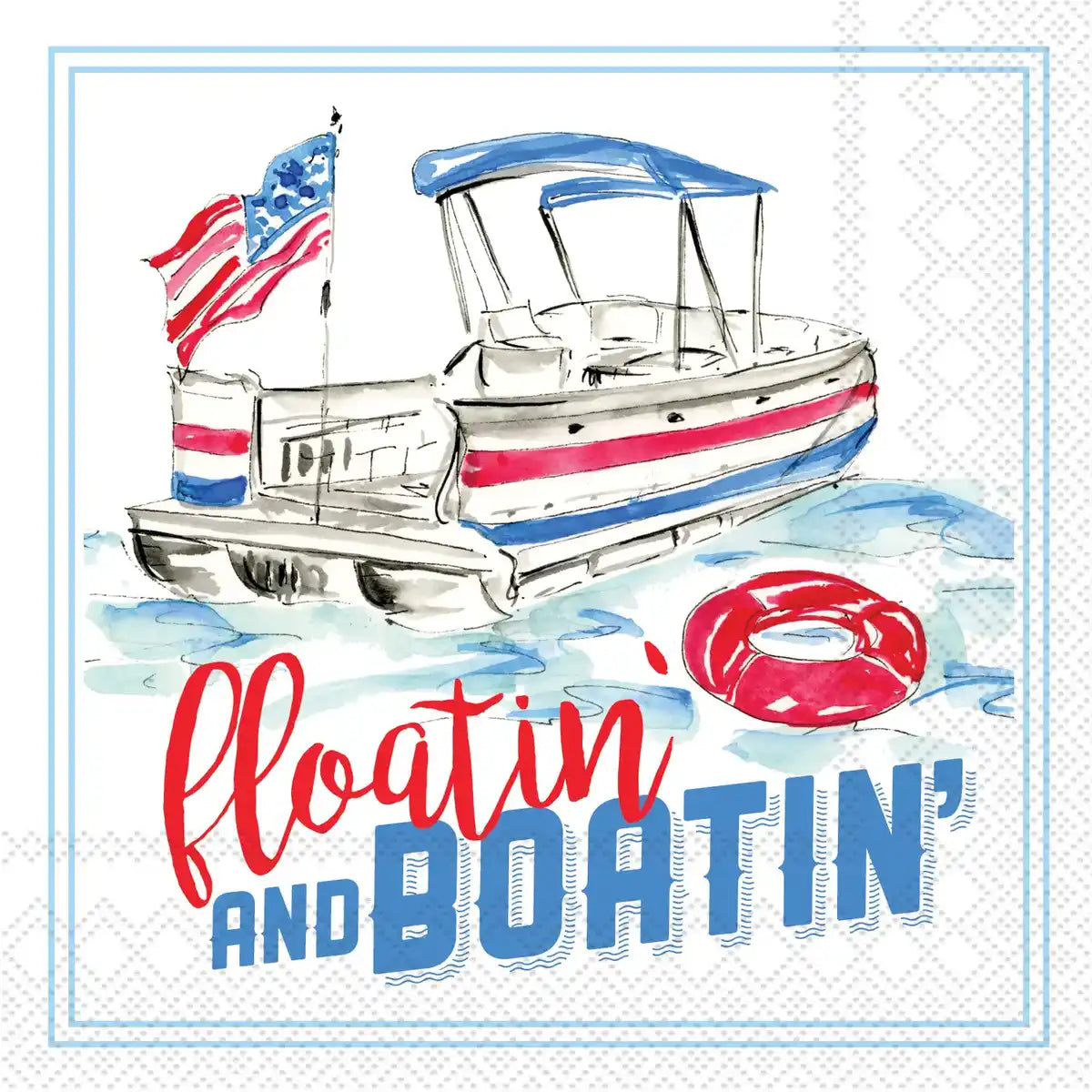 Floatin & Boating Cocktail Napkins