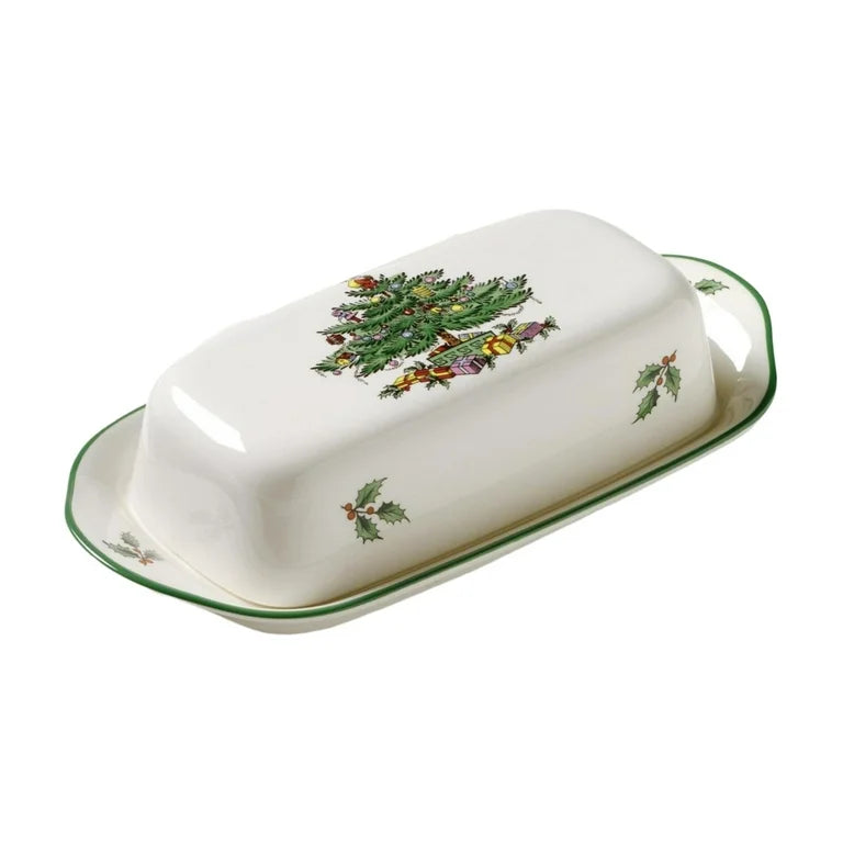 Christmas Tree Butter Dish