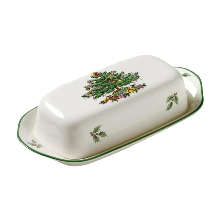 Christmas Tree Butter Dish