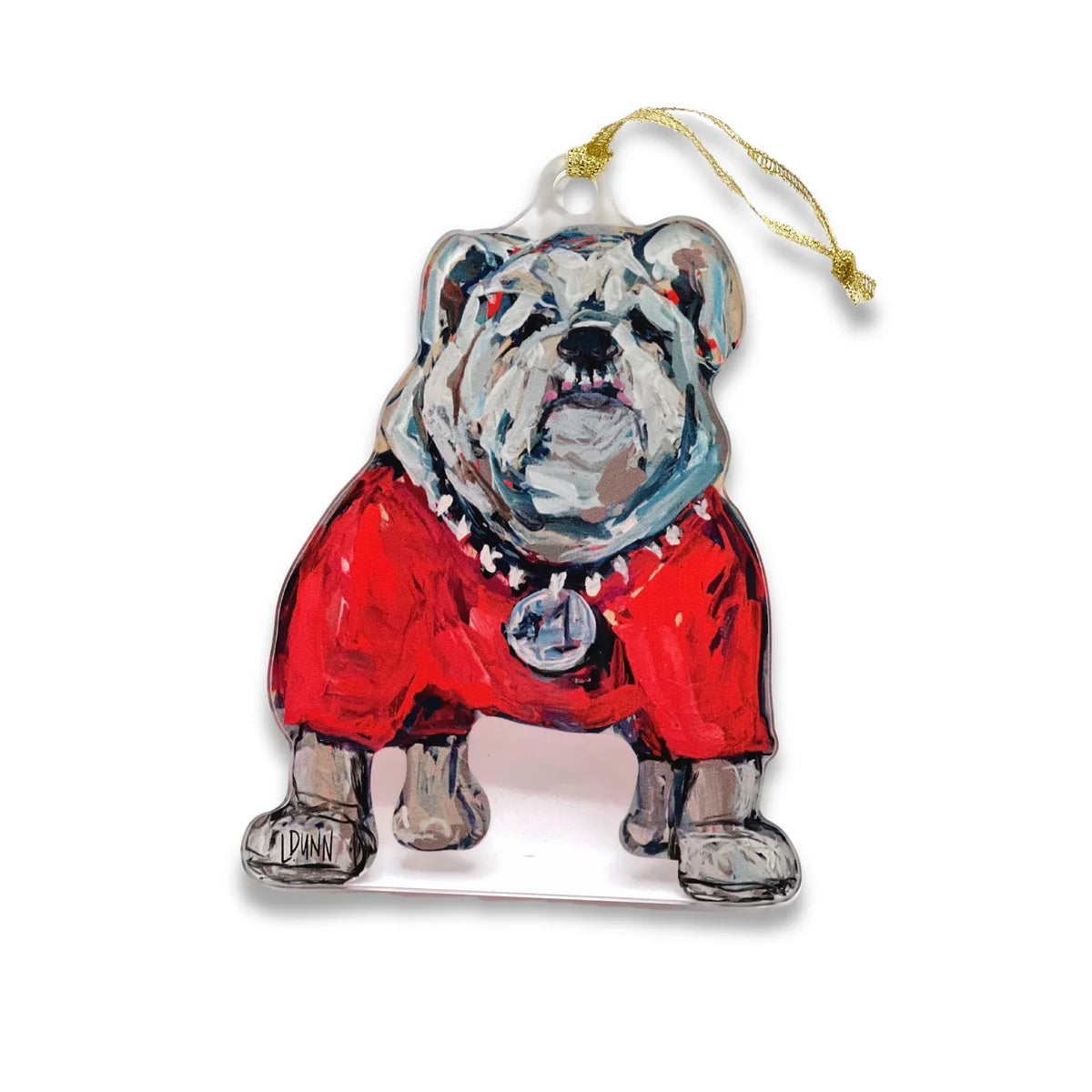 Georgia Bulldog Mascot Ornament