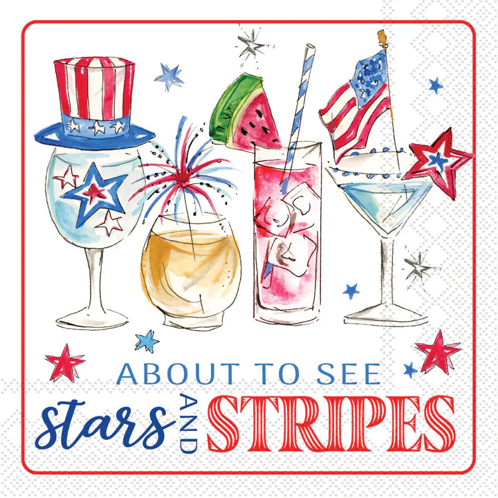Patriotic Cocktail Paper Cocktail Napkins