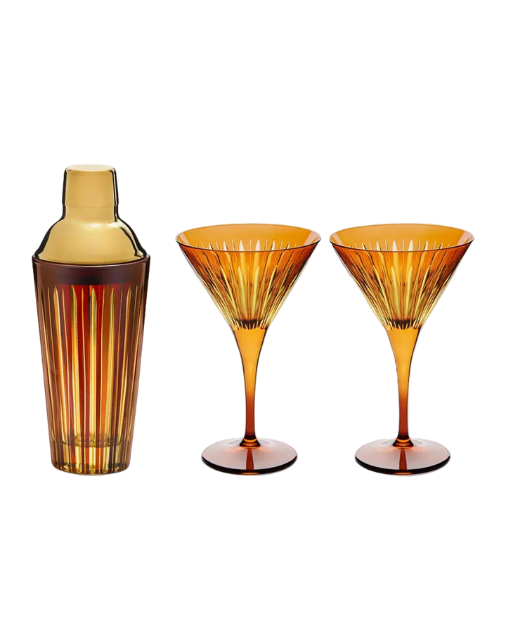 Amber Prism Cocktail Set
