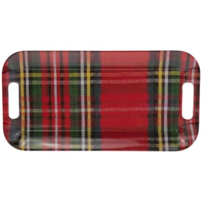 Melamine Plaid Serving Tray