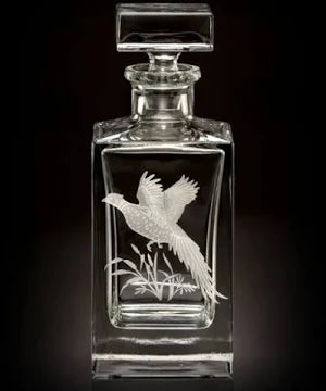 Pheasant Square Decanter