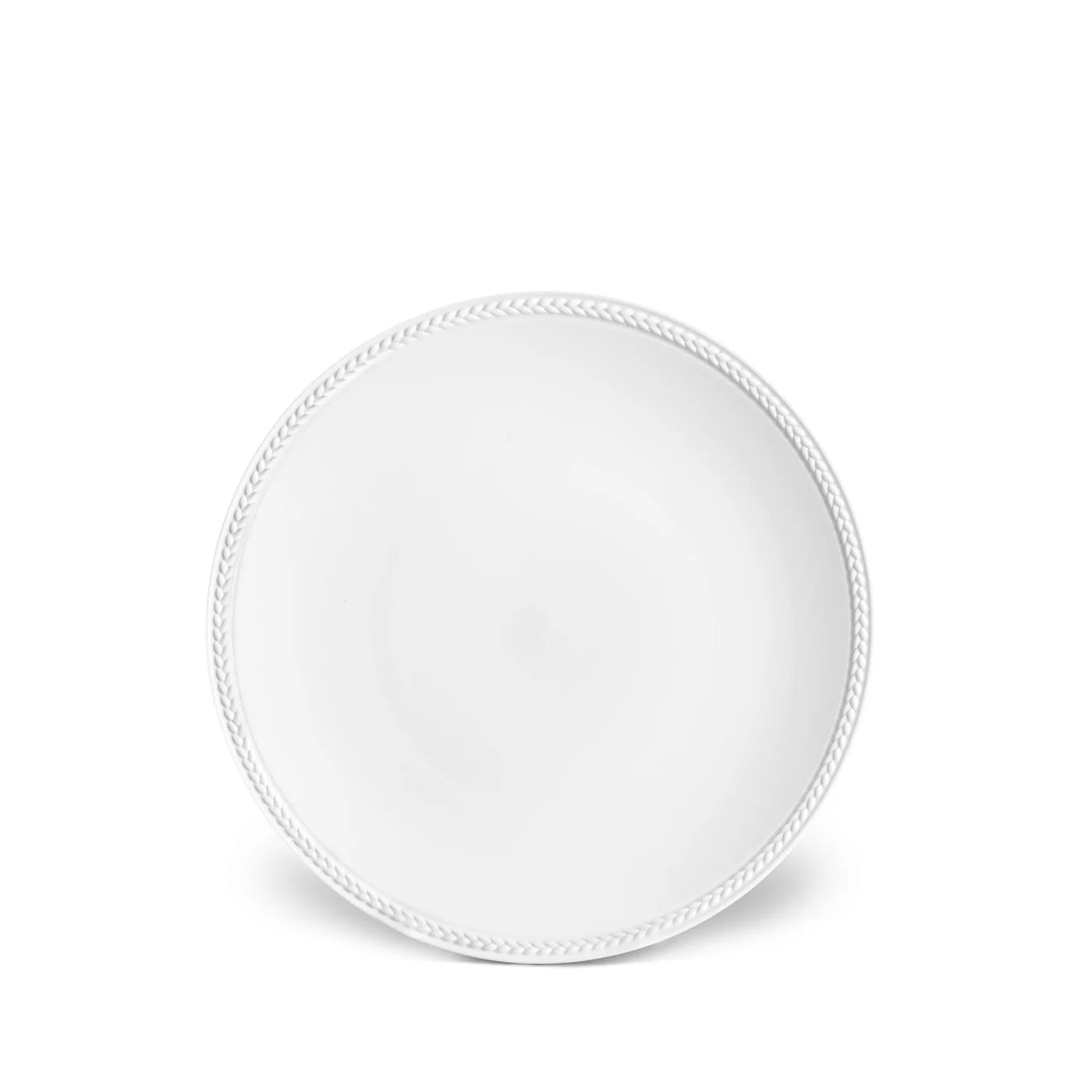 Soie Tresse White Dessert Plate