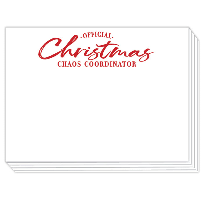 Christmas Coordinator Notepad