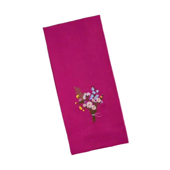 Magenta Wildflower Towel