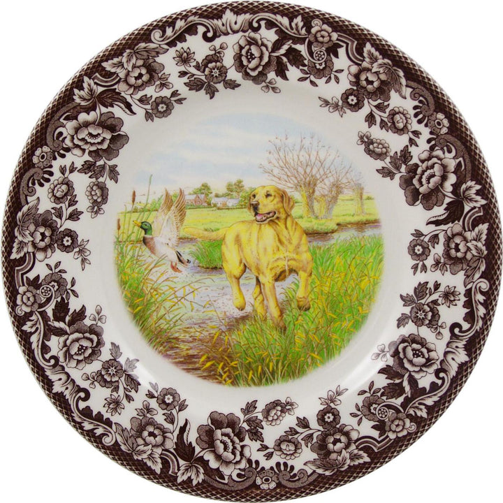 Yellow Lab Woodland Salad Plate