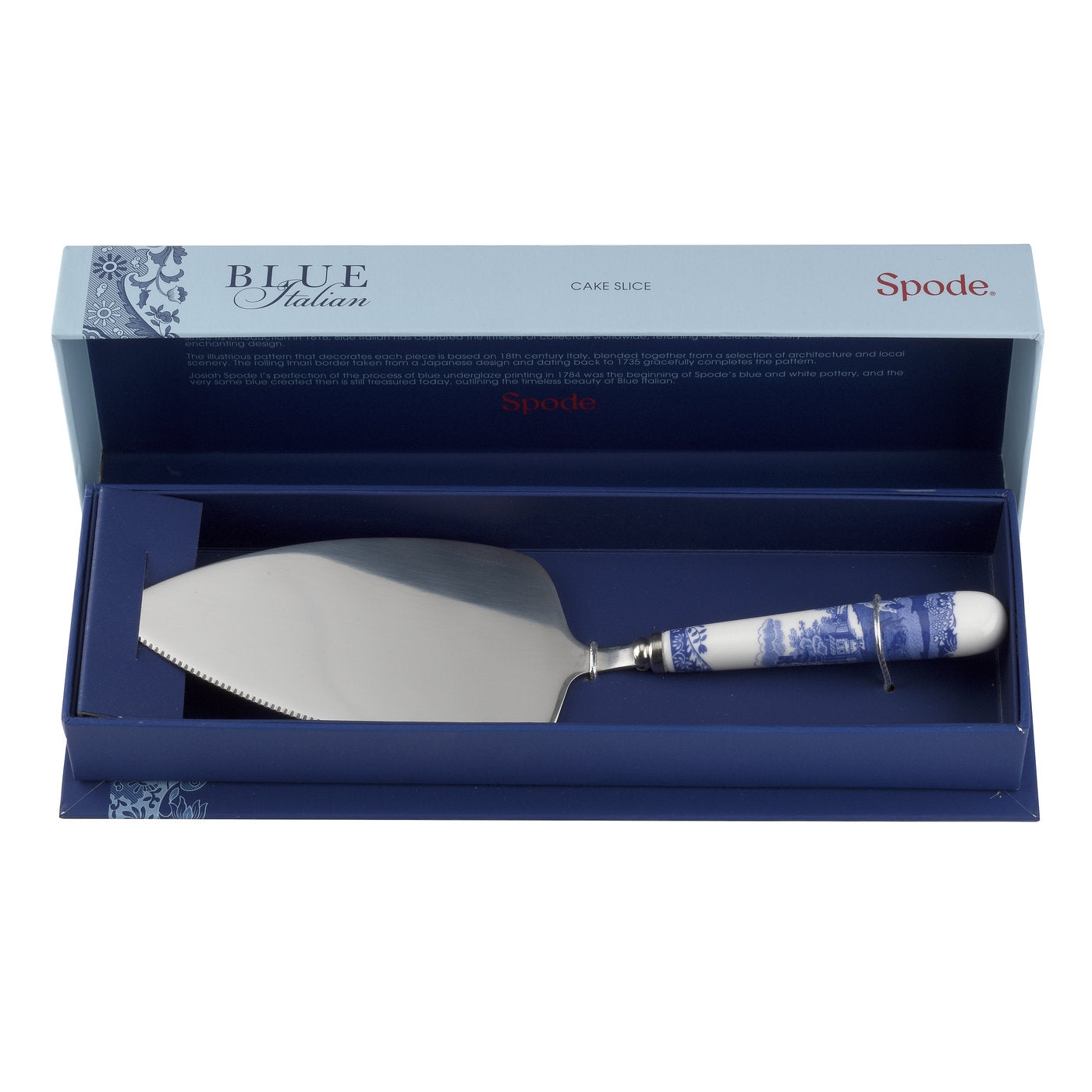 Blue Italian Cake Server