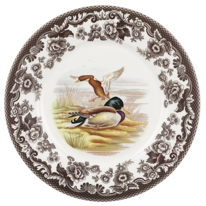 Mallard Motif Woodland Dinner Plate