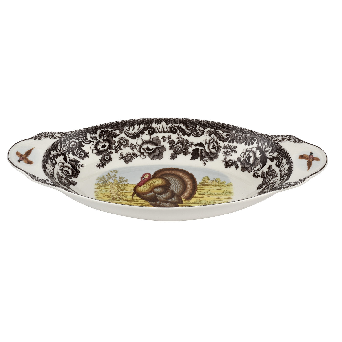 Turkey Motif Woodland Bread Tray