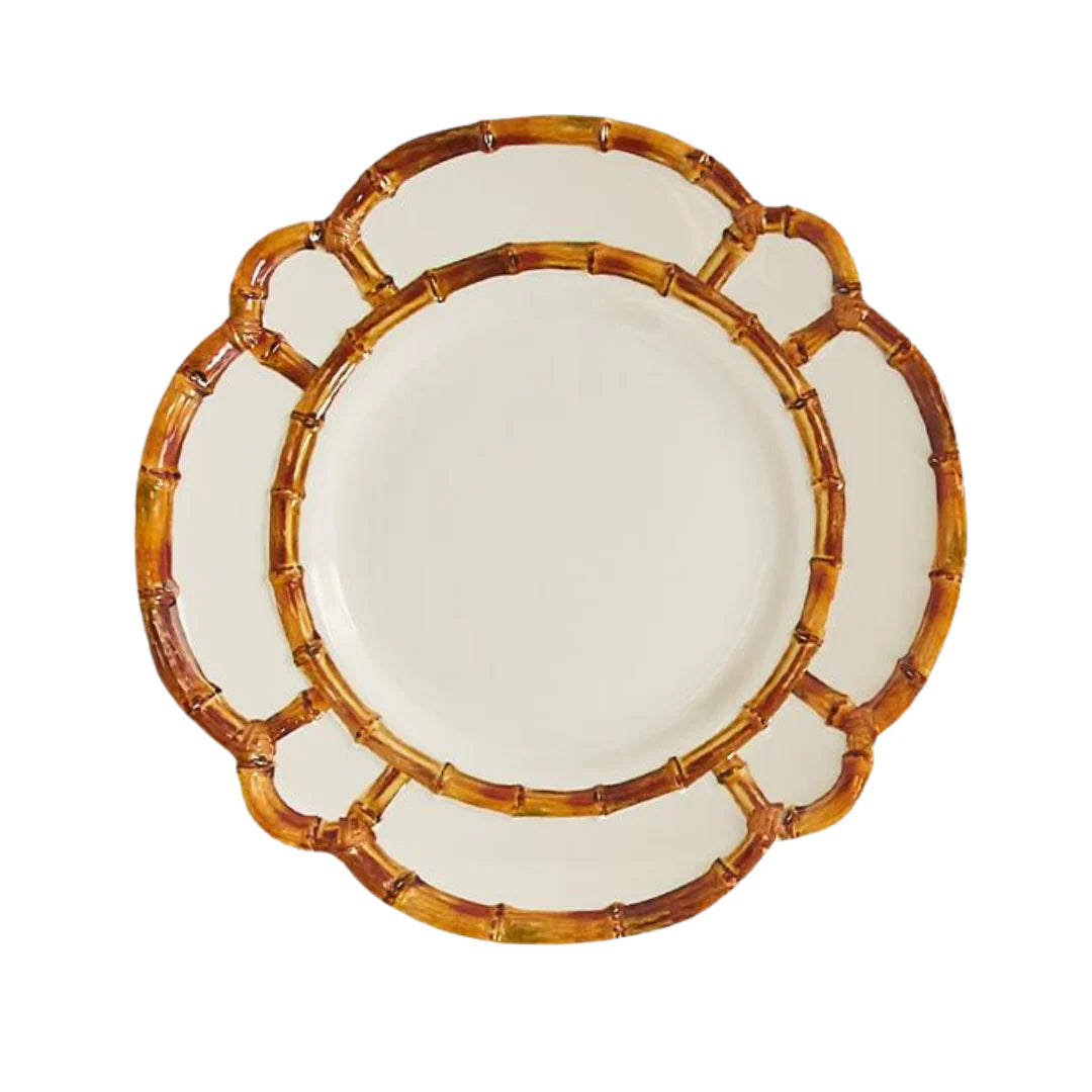 Melamine Bamboo Salad Plate