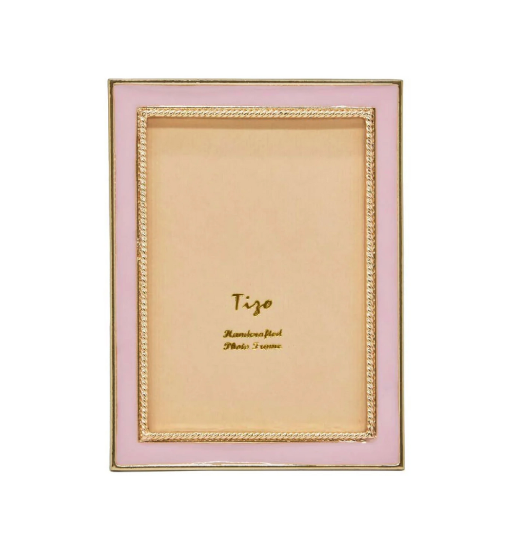 4 X 6 Enamel Pale Pink Frame