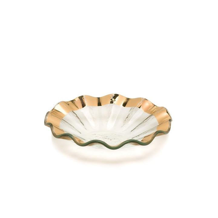 Gold Ruffle Bowl