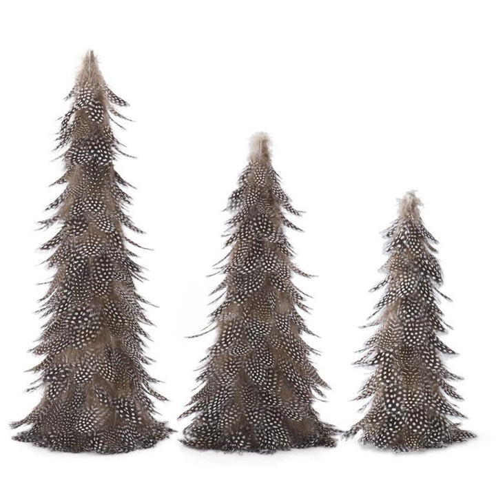 Black & White Speckled Feather Cone Tree