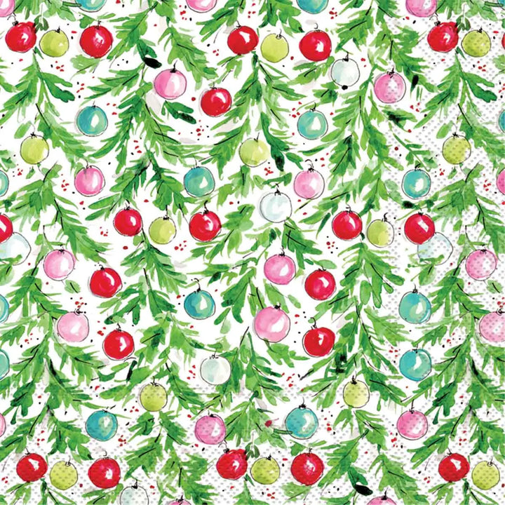 Ornaments & Lights Paper Cocktail Napkins