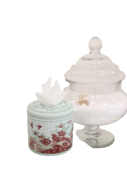 Round Ceramic Tissue Box
