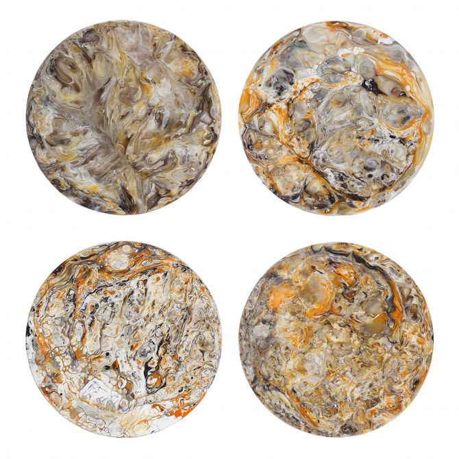 Mocha Swirl Coasters