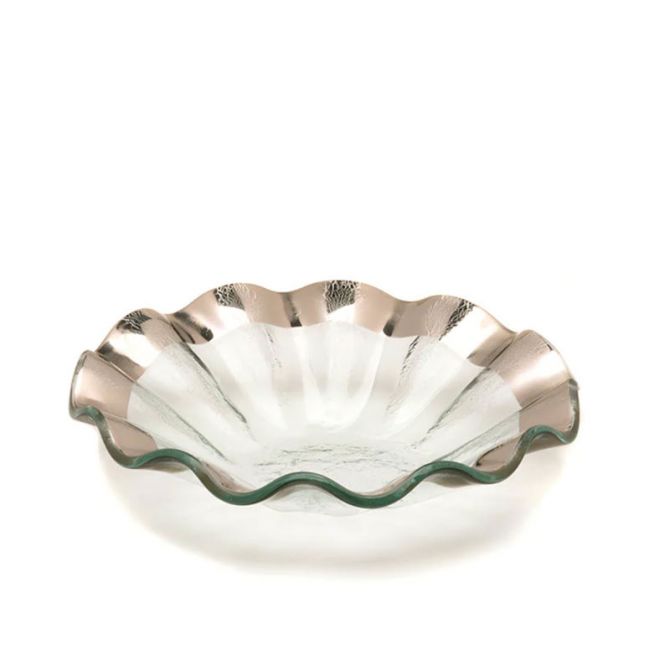 Platinum Ruffle Bowl