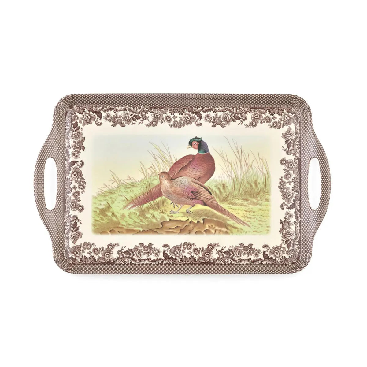 Pheasant Motif Woodland Melamine Tray