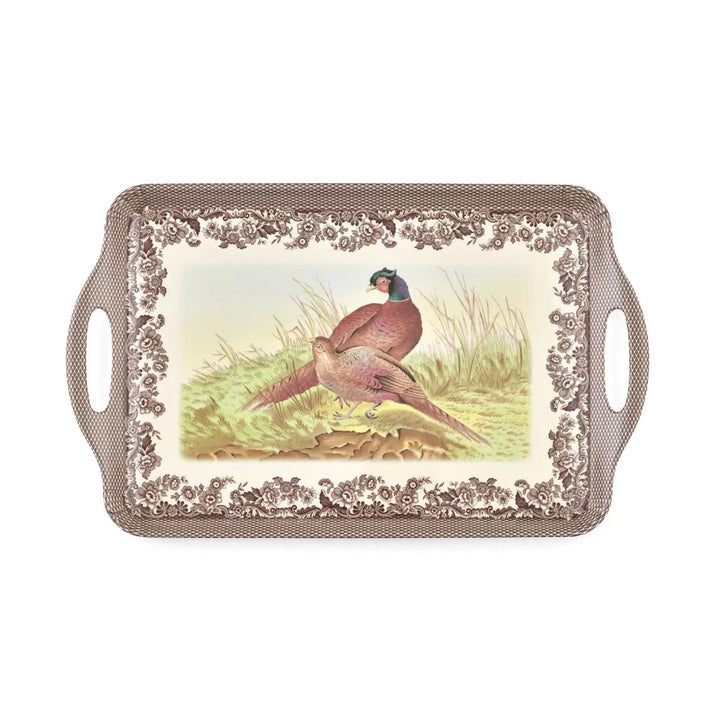 Pheasant Motif Woodland Melamine Tray