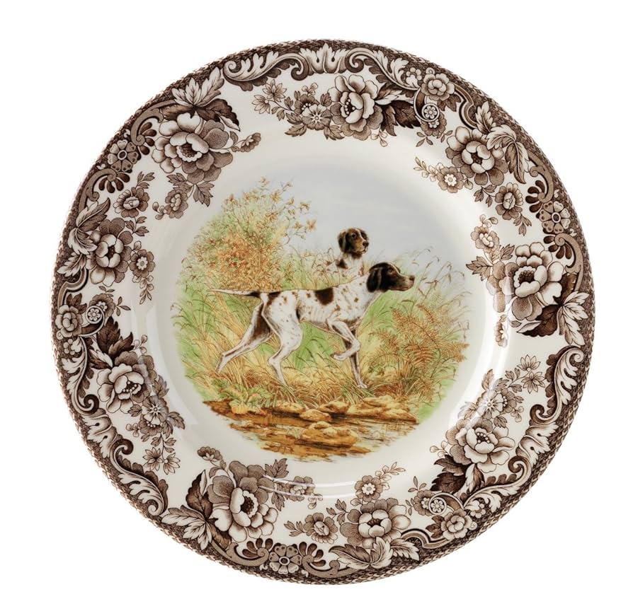 Pointer Motif Woodland Dinner Plate