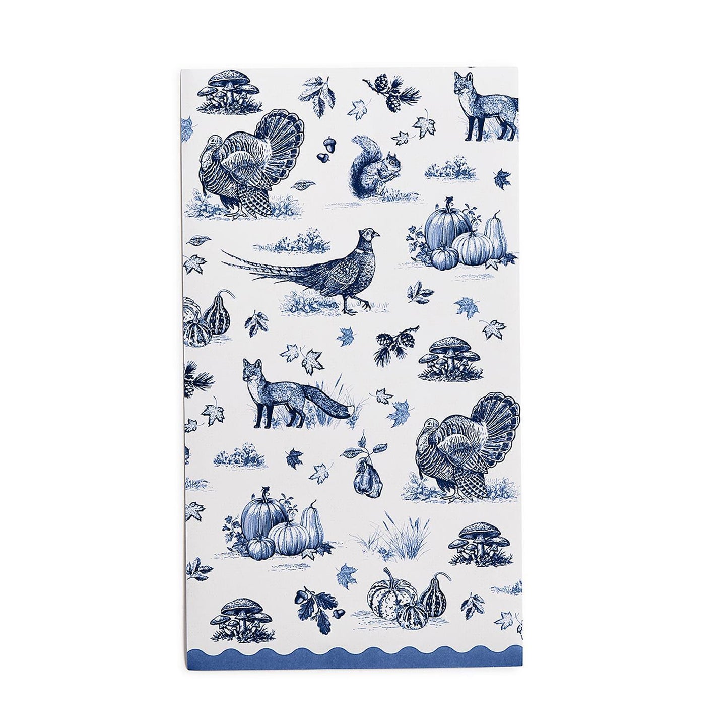 Blue Fall Toile Paper Napkins