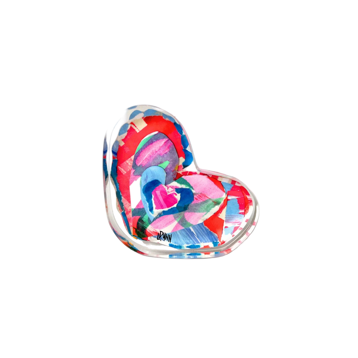 Scalloped Heart Acrylic Block