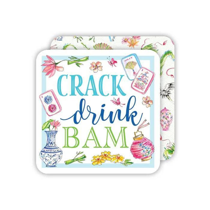Crack Drink Bam Coasters