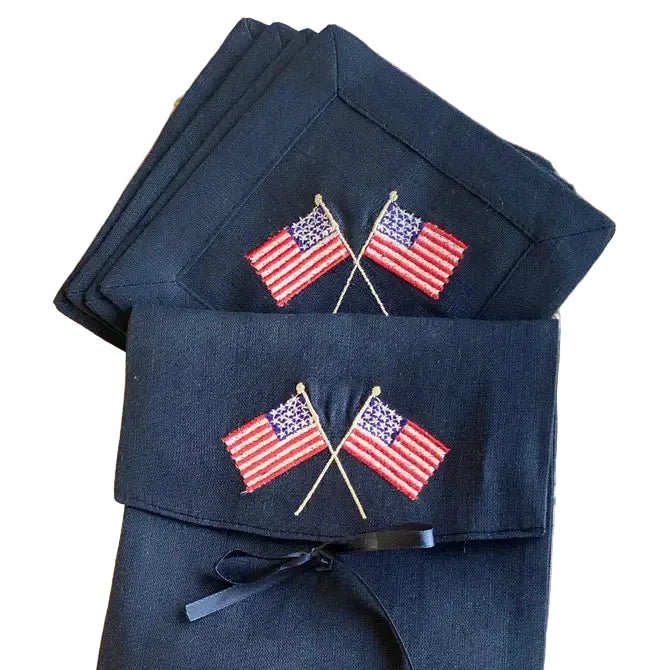 Flag Cocktail Napkin Set