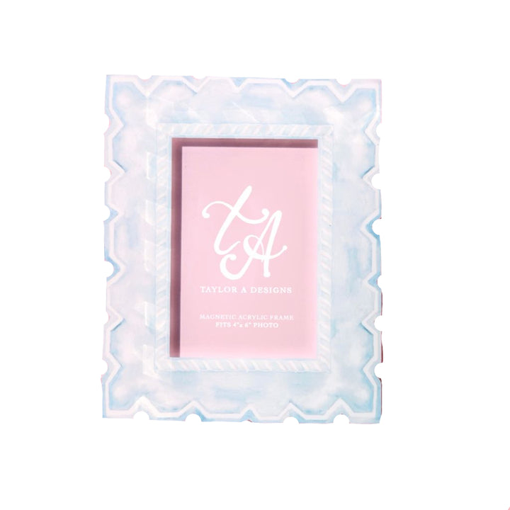 4 X 6 Baby Blue Magnetic Frame
