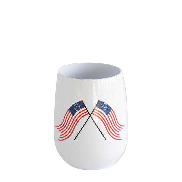 250 Flag Stemless Wine Tumbler