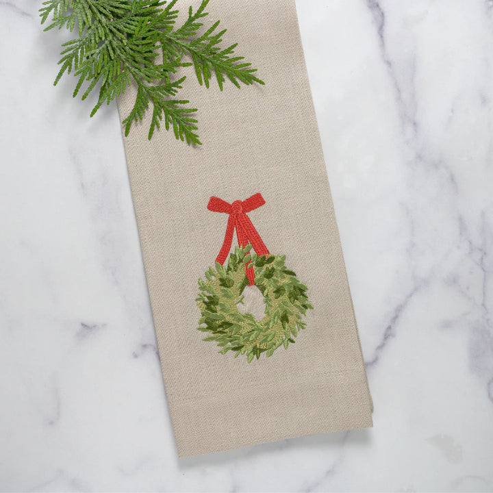 Boxwood Wreath Towel