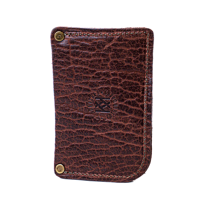 Cognac Bison Drivers Wallet