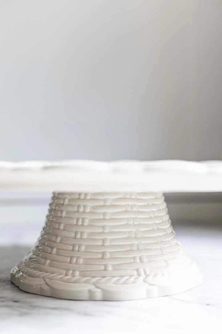 White Basket Jubilee Cake Stand