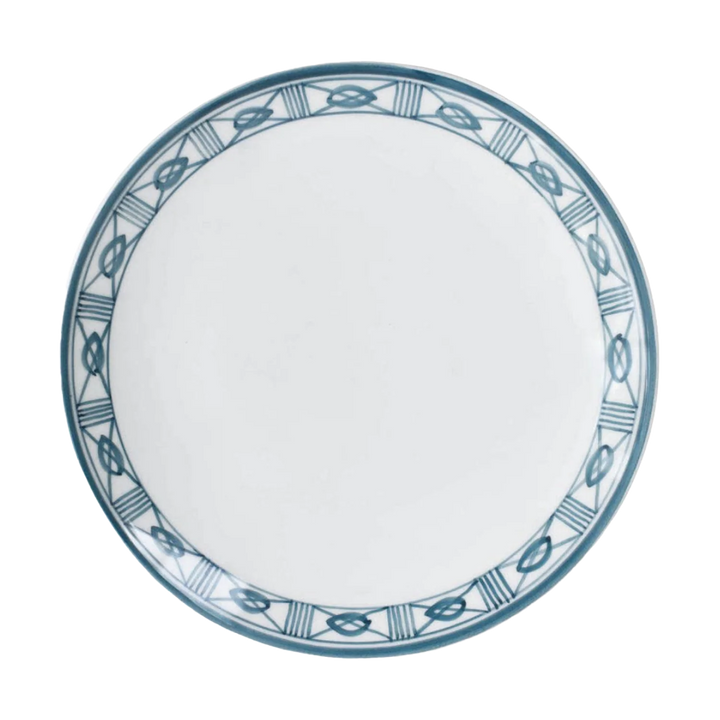 Bleu Lisbon Dinner Plate Filigree Rim