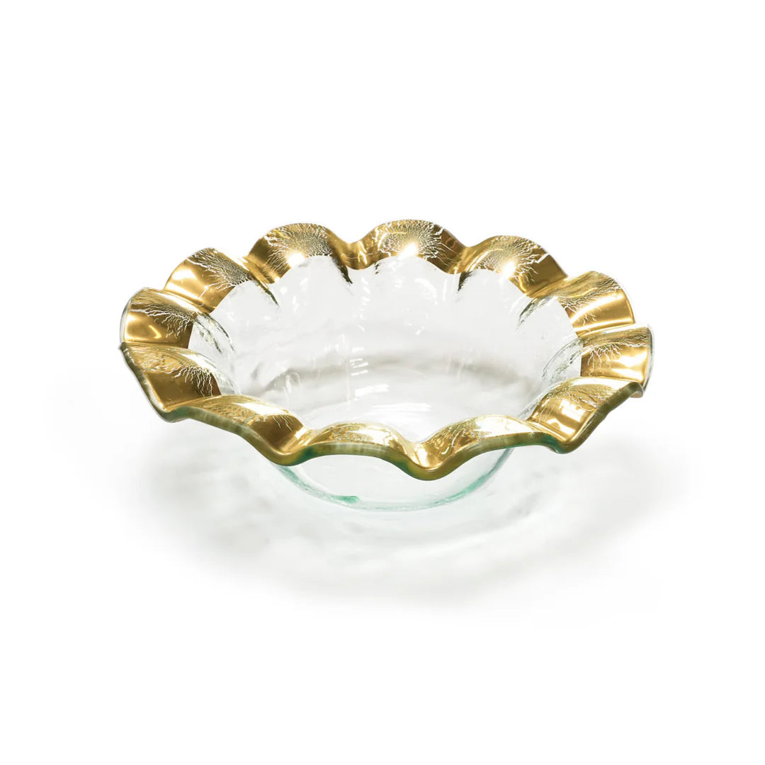 Gold Ruffle Wine Coaster