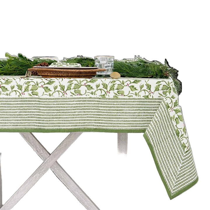 Holly Berry Nutcracker Tablecloth