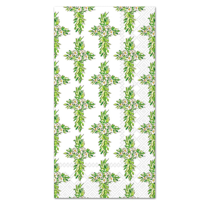 Floral Cross Paper Guest Napkins