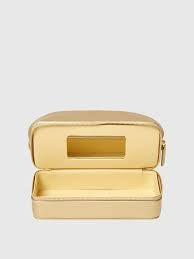 Gold Abby Travel Cosmetic Case